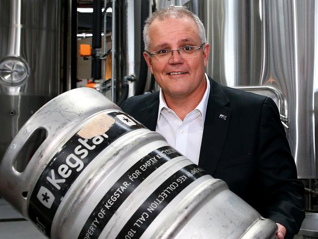 Risking “pork barrelling” references at Capital Brewing Co. Picture: Kym Smith