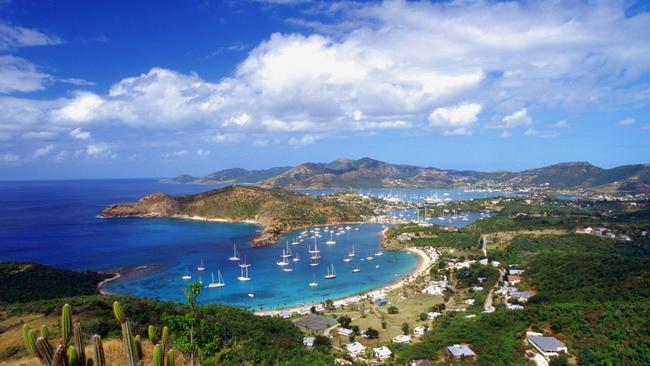 English Harbour and Falmouth Harbour in Antigua. The Caribbean has signed up for Belt and Road loans. Picture: Supplied