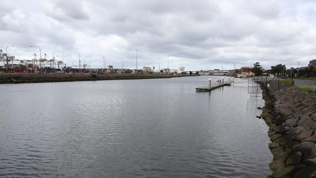 Melbourne Water has concerns about the Maribyrnong River crossing design, including 16 piers in the water. Picture: George Salpigtidis