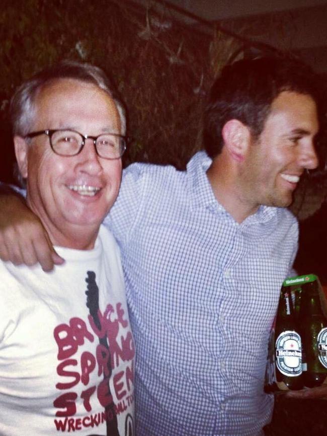 Jim Chalmers with former boss Wayne Swan. Picture: Facebook