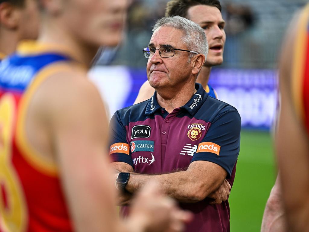 The Lions recent defensive profile is the major worry for Chris Fagan heading into September. Picture: Daniel Carson/AFL Photos via Getty Images