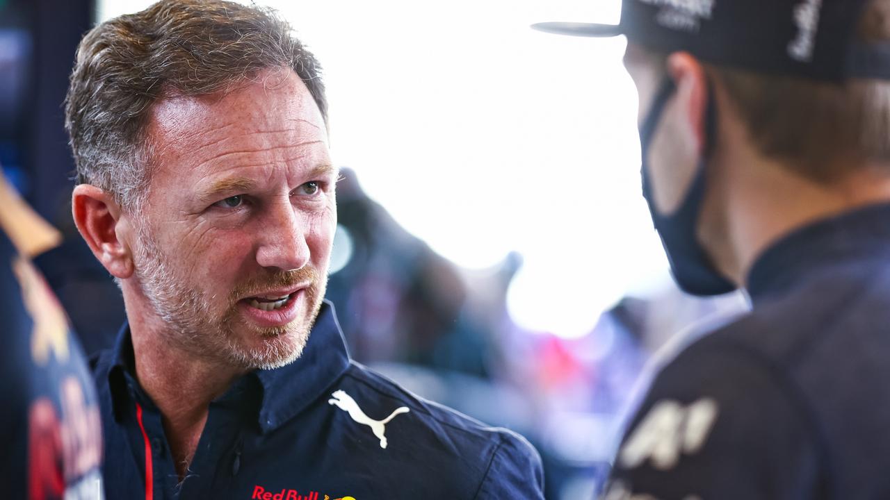 Christian Horner says the Red Bull team has work to do to get Max Verstappen up to pace.