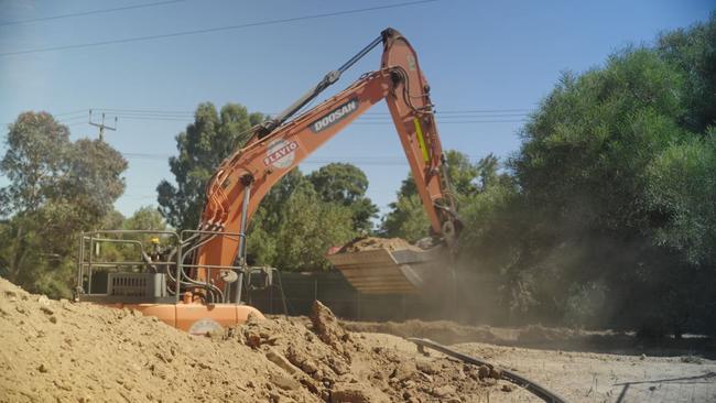 Excavation at the old Castalloy site on 26 February 2025. Picture: Supplied