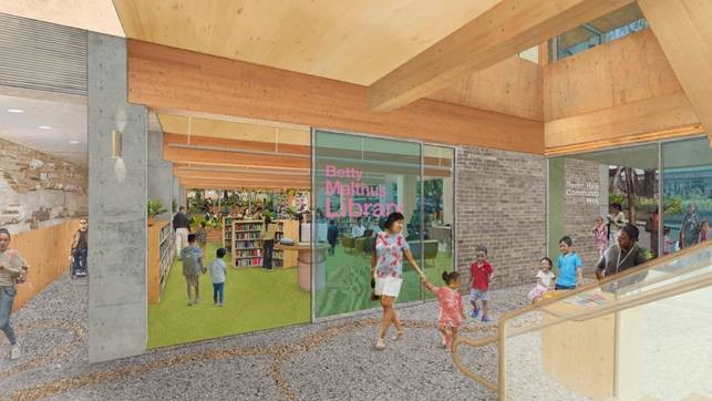 Artist impressions of the Seven Hills Community Hub. Picture: Blacktown Council