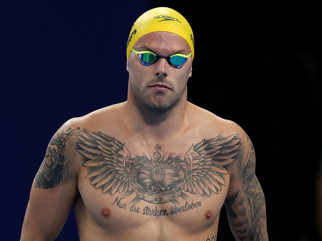 Kyle Chalmers in action during the Semi-Final of the Mens 100m Freestyle at the Paris La Defense Arena Picture: Adam Head