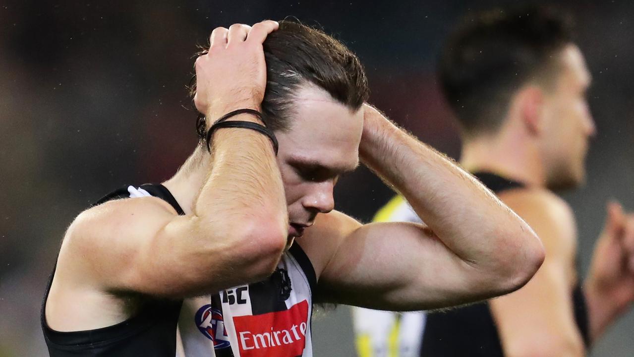 Matthew Scharenberg could miss out on selection for Collingwood’s final against Geelong.
