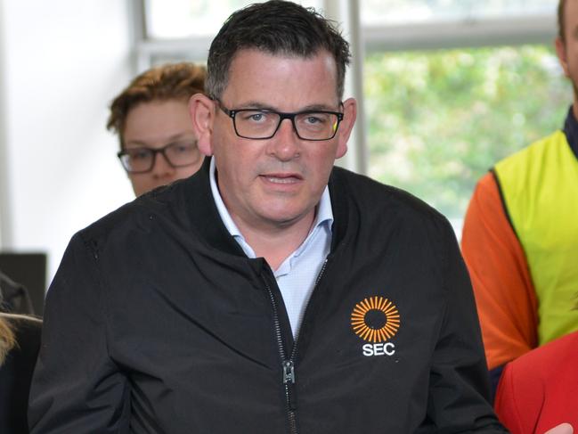 MELBOURNE, AUSTRALIA - NewsWire Photos NOVEMBER 14, 2022: Victorian Premier, Daniel Andrews, and the Minister for Training and Skills, Gayle Tierney, make an announcement at Federation University, Mount Helen Campus near Ballarat. Picture: NCA NewsWire / Ian Wilson