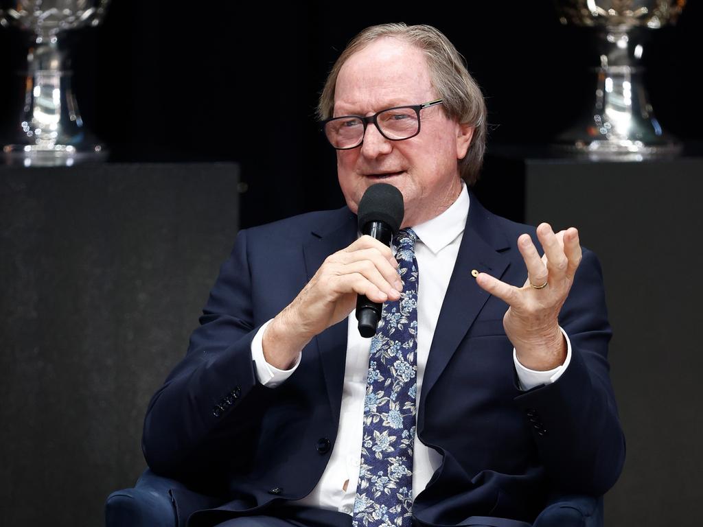 Legendary AFL figure Kevin Sheedy has joined an AFL Masters Club on an international playing excursion. Picture: Michael Willson/AFL Photos via Getty Images)