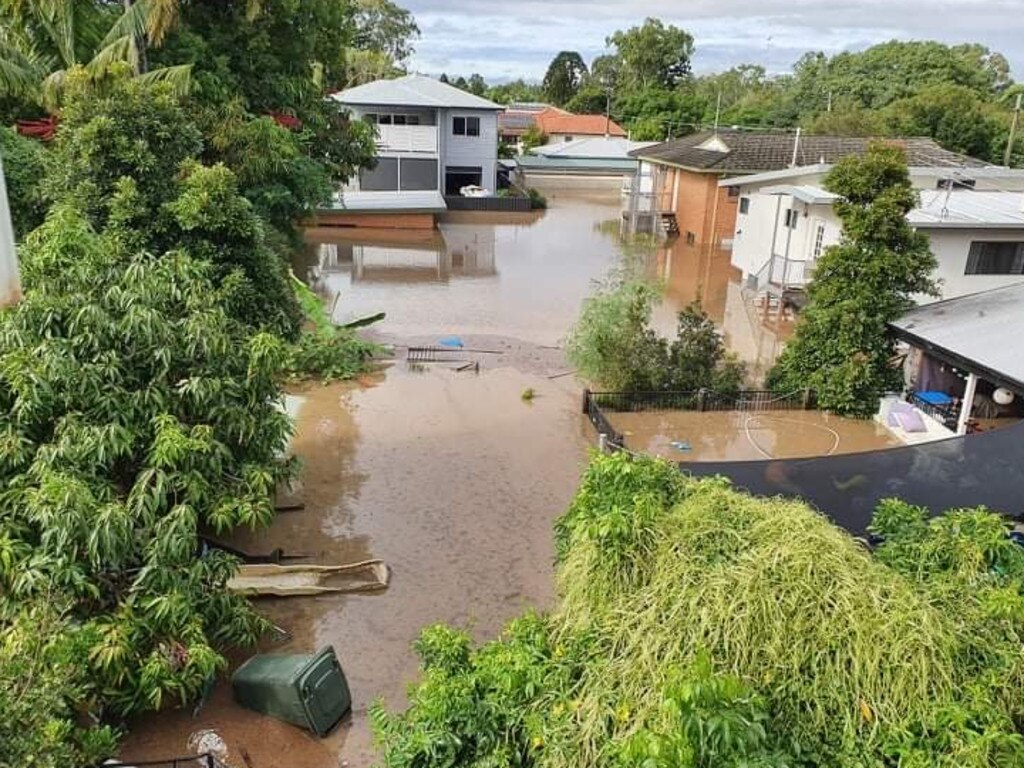 Flooding in Nick Davhill’s Fairfield street