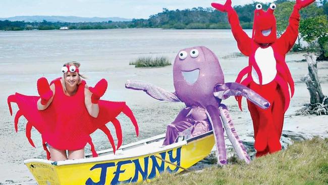 Tin Can Bay Seafood Festival mascots. Picture: Contributed