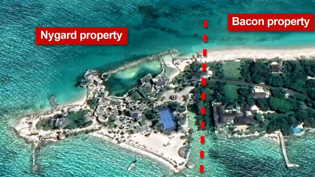 The two men own property on the island. Picture: New York Post composite