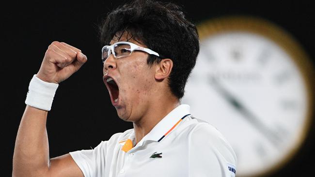 Hyeon Chung proved too strong for Novak Djokovic.