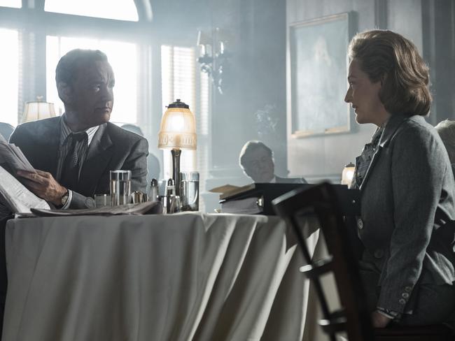 Tom Hanks (Ben Bradlee) and Meryl Streep (Kay Graham) star in The Post.