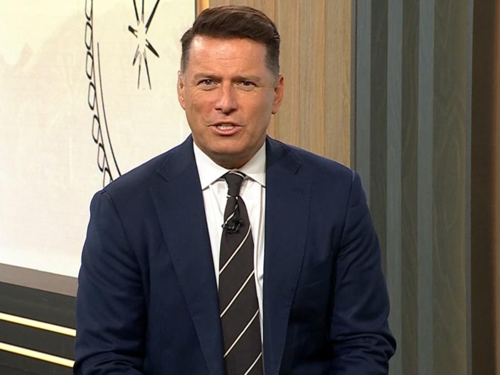 Karl Stefanovic was on the Today Show just hours earlier before jetting away. Picture: Channel 9