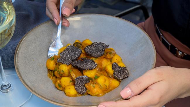 Gnocchi with roast pumpkin, and black truffle at The Fenwick. Picture: Jenifer Jagielski