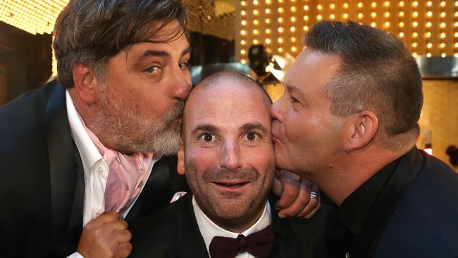 The MasterChef judges on the Logies red carpet. Picture: Hamish Blair