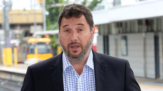 “There’s a rotten smell about the rail unions’ stranglehold on this Labor Government,” says Opposition transport spokesman Andrew Powell. Picture: Darren England