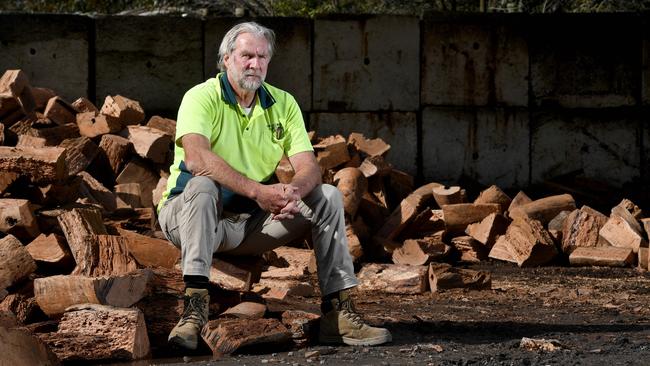 Graeme Nimmo is urging people to not panic buy firewood. Picture: Tricia Watkinson