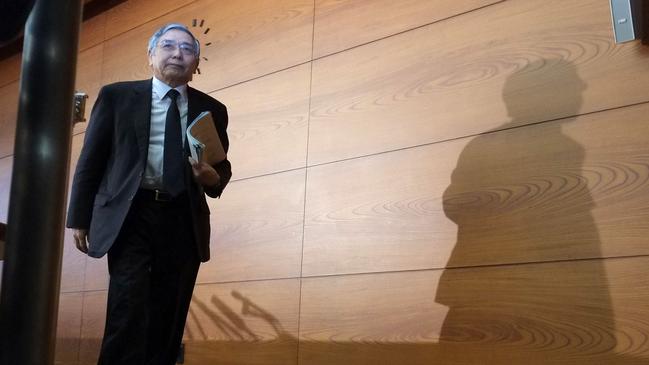 Bank of Japan governor Haruhiko Kuroda. Picture: AFP