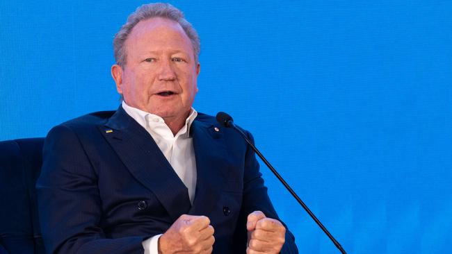 Andrew Forrest’s Squadron said this week it would look for federal and state government help to bring customers on board for its proposed LNG import terminal in Port Kembla. Picture: Getty Images