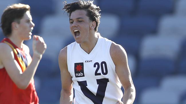 Elijah Hollands is one of Victoria’s top AFL Draft prospects. Picture: Dylan Burns/AFL Photos.