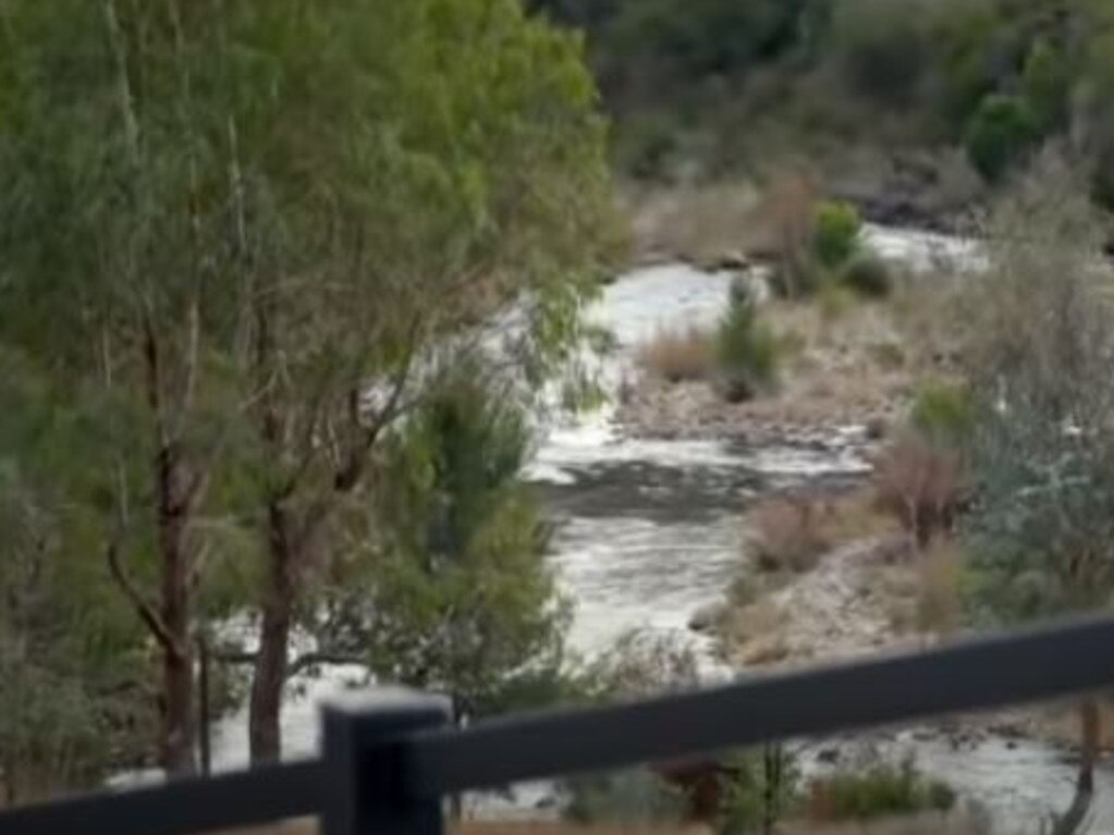 View from the loo. Picture: Foxtel