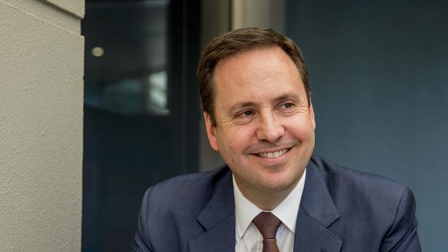 Mr Ciobo is shruggling of the Coalition Government’s worst poll result in a decade: “I absolutely believe if you look at the track record of the Coalition now in Government we are delivering and delivering in spades.” Picture: Jerad Williams