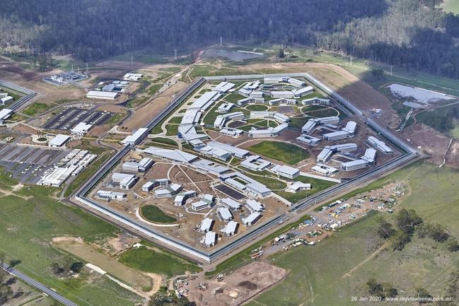 Aerial view of the Clarence Correctional Centre after major works are complete. Photo: Simon Hughes.