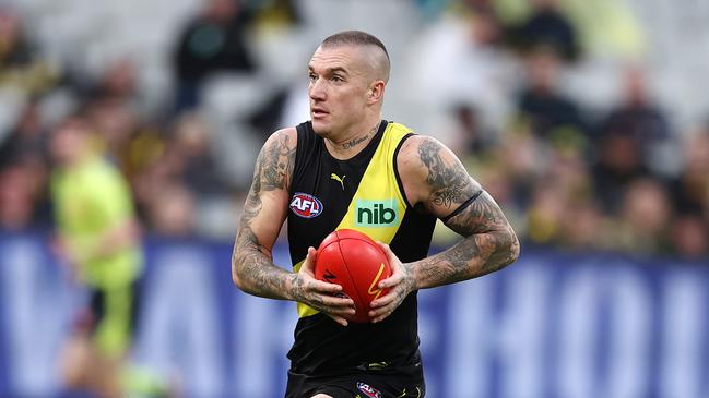 Dustin Martin in action in his return game. Picture: Michael Klein