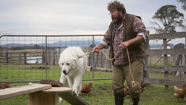 Heartwarming ... Oddball and Shane Jacobson in the best school holiday film this year.