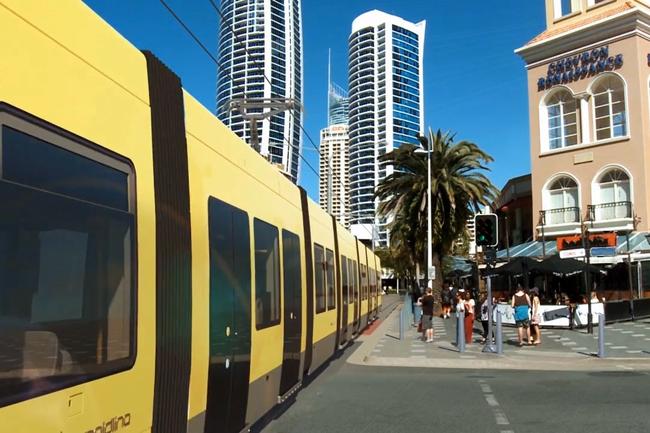 <p>2011: Artist impression of Gold Coast light rail</p>