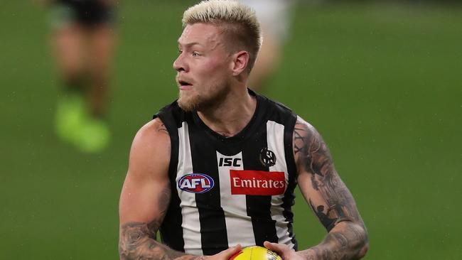 Jordan De Goey could miss up to two months with a finger injury. Picture: Getty Images