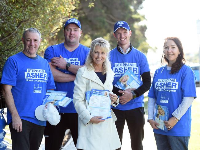 Stephanie Asher. Voting day at LEOPOLD LINC stadium. Picture: David Smith