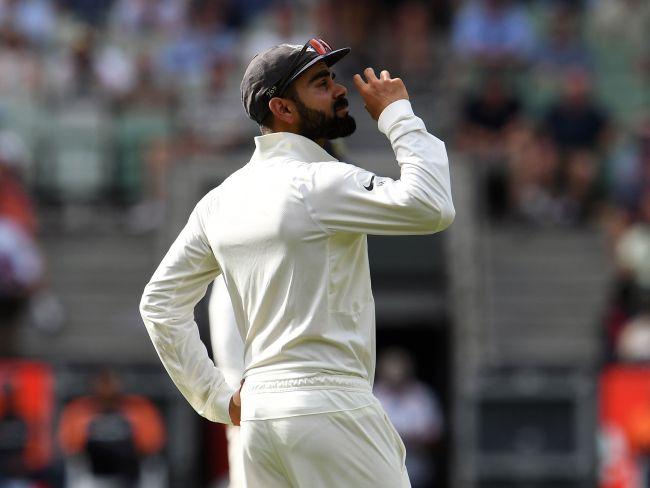 Virat Kohli interacts with the MCG fans.