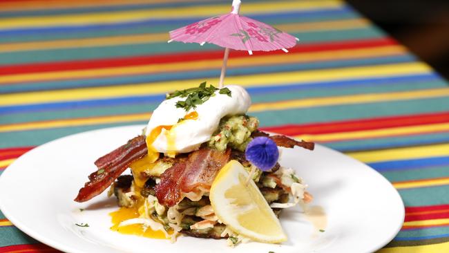 Zucchini Fritters from Tupe-Aloha Bar and Grill in Kirra. Picture: JERAD WILLIAMS