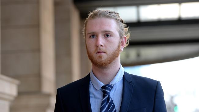 Adelaide student Scott Belcher is in prison for raping a friend.