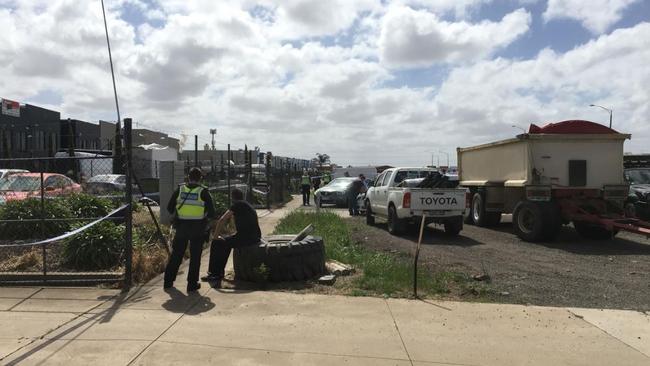 The scene of a shooting in Ravenhall. Picture: Facebook