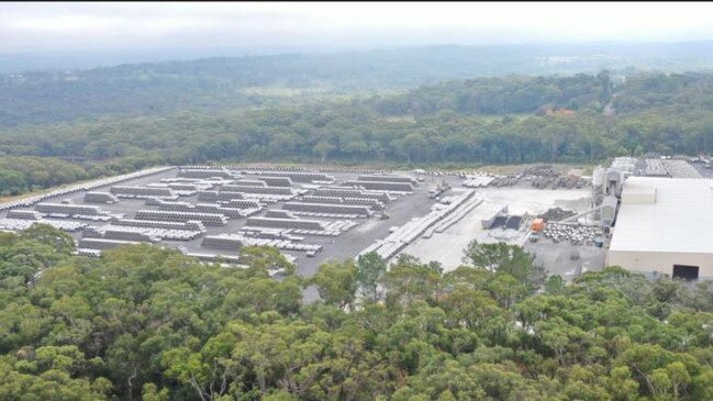 Aerial image of the site in Somersby.