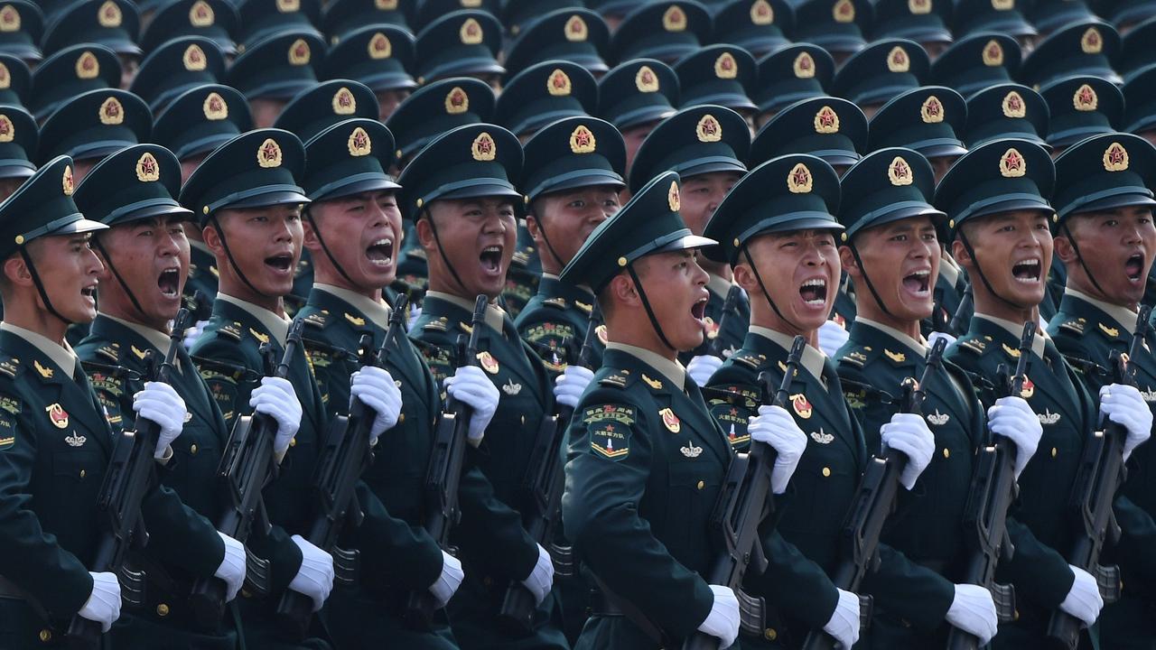 Taiwan’s 140,000 troops have little chance against the might of China’s 1 million-strong military. Picture: Greg Baker/AFP