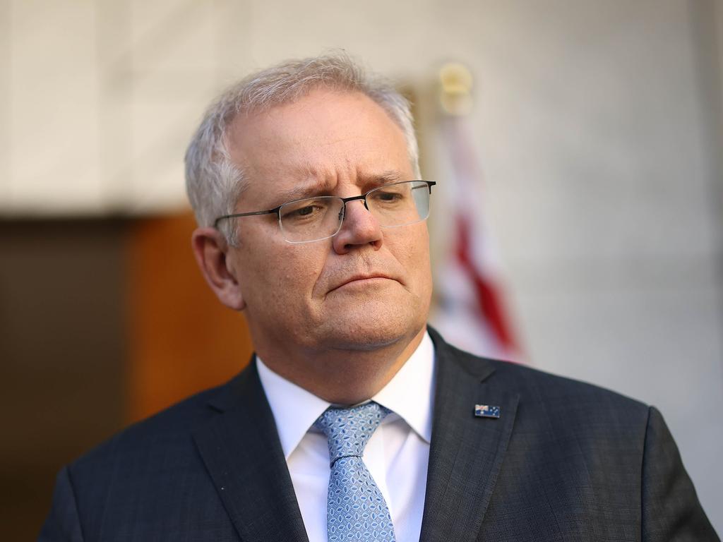 Scott Morrison will attend the meeting via video from quarantine in Canberra. Picture: NCA NewsWire/Gary Ramage