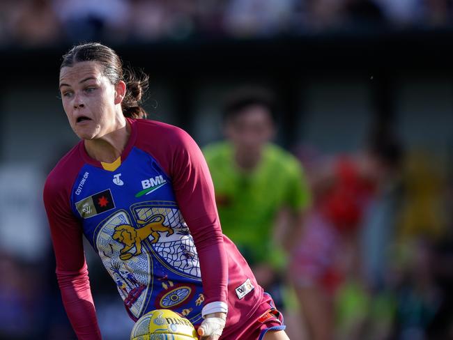 Sophie Conway starred for the Lions. Picture: Russell Freeman/AFL Photos via Getty Images.