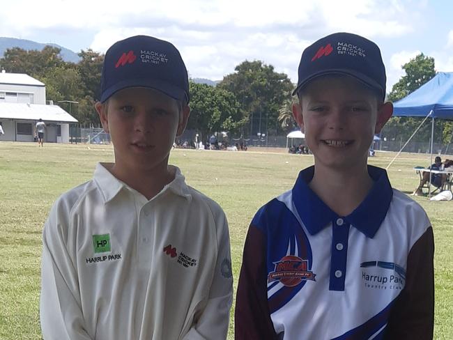 Proserpine Under-11 players Luke Dwyer and Kai McLoughlin. Photo: Contributed