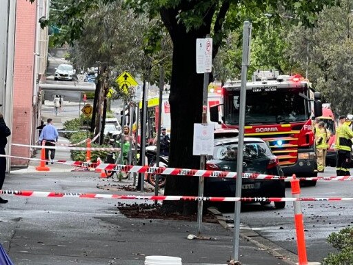 Crews responding to a chemical explosion in Sydney. Picture: Supplied