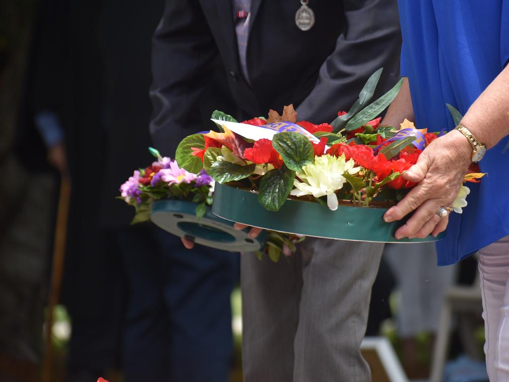 Mackay residents gathered at Jubilee Park on Remembrance Day, 2021. Picture: Lillian Watkins