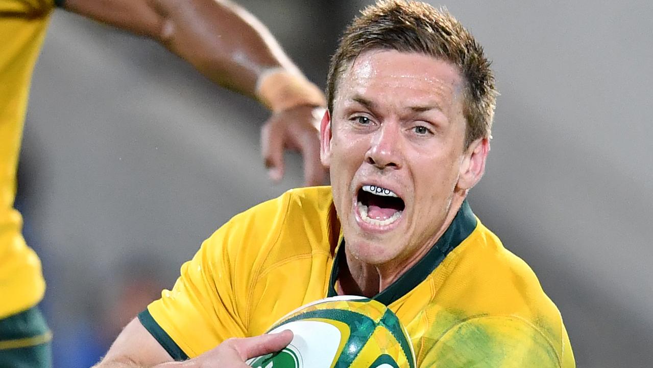 Dane Haylett-Petty of the Wallabies in action during the Rugby Championship.