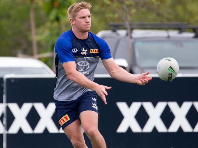 Tom Dearden during a Cowboys training session at the club's high performance facility at the Hutchison Builders Centre. Picture: Cowboys Media