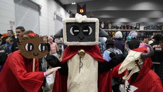 OZ Comic-Con Gallery. OZ comic at Melbourne Exhibition and Convention Centre.,Angus, Benjamin and Emily . Picture: Valeriu Campan