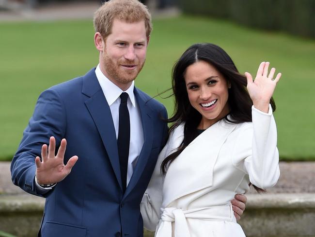 Soon-to-be husband and wife! Picture: Eddie Mulholland/Pool via AP