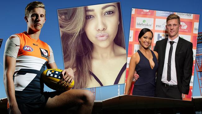 Lachie Whitfield says his ex-girlfriend Sammi Nowland dobbed him in.