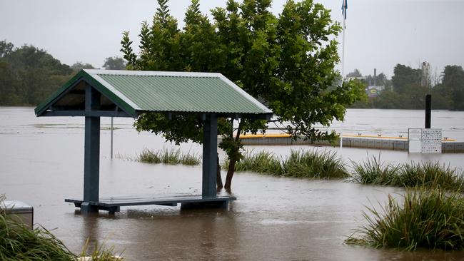 Wild weather lashed the NSW mid north coast causing flash flooding in some areas near Macksville on Friday. Picture Nathan Edwards